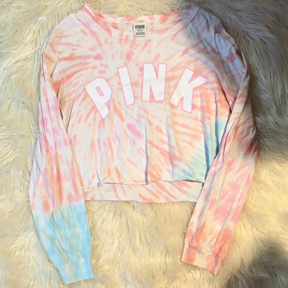 PINK Victoria's Secret Tie-Dye Long Sleeve Tee